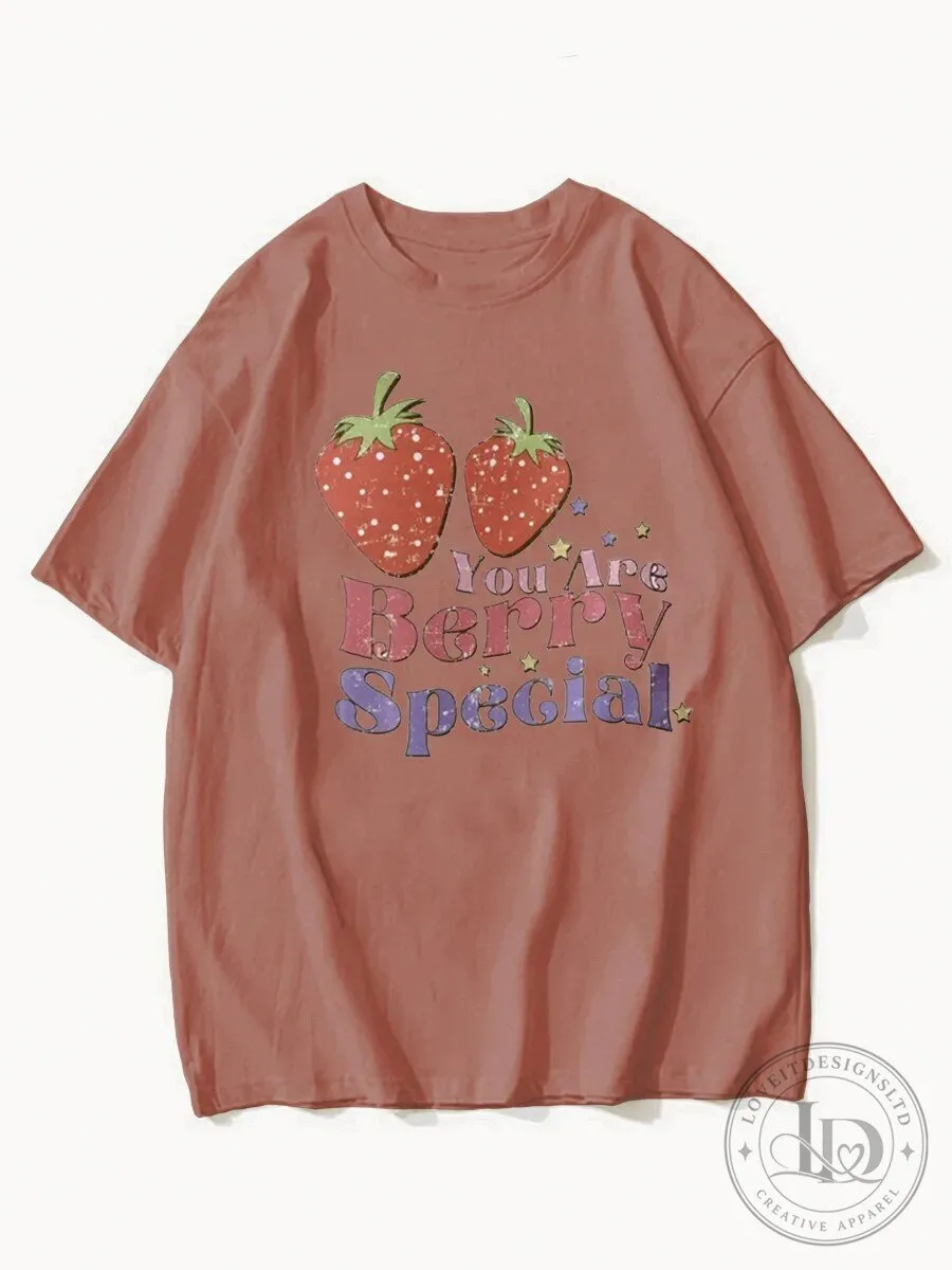 You Are Berry Special Strawberry Retro Graphic T-Shirt